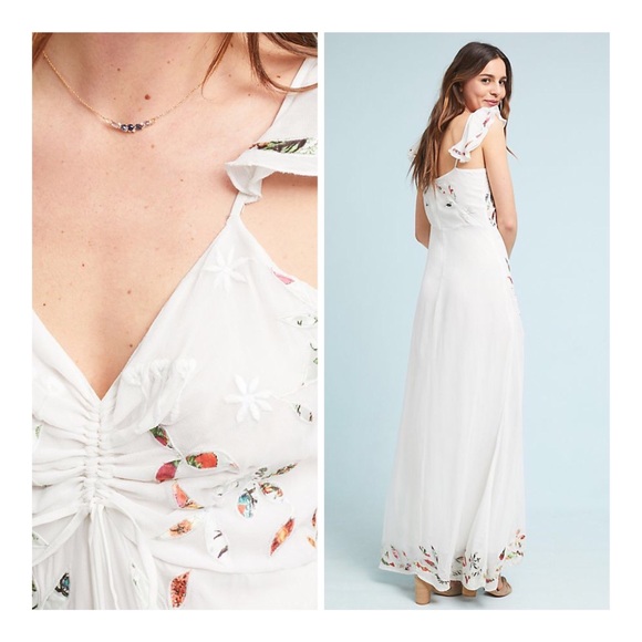 NWT Farm Rio • Floral Flutter Maxi Dress - Picture 2 of 8